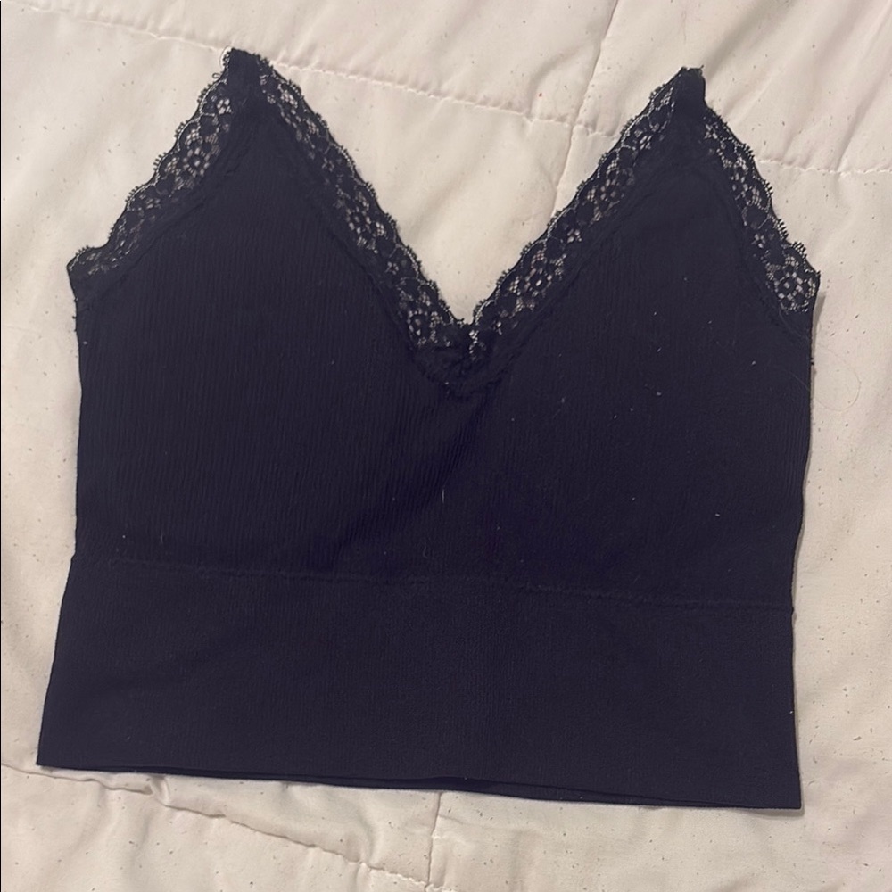 No Boundaries Black Lace Bandeau
